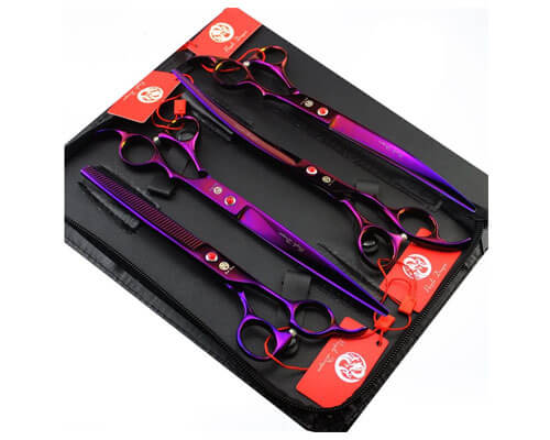purple dragon pet scissors, grooming scissors for dogs