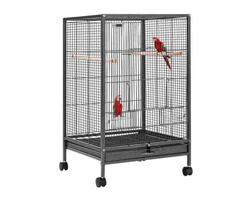 VIVOHOME Wrought Iron Bird Cage, top rated bird cages